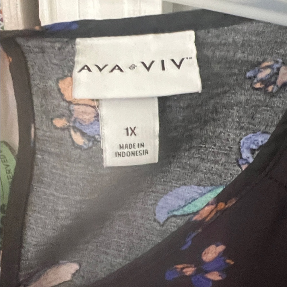 Ava & Viv Multicolor Floral Dress